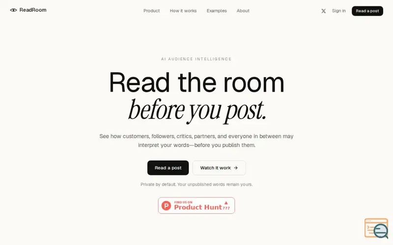 Screenshot of ReadRoom