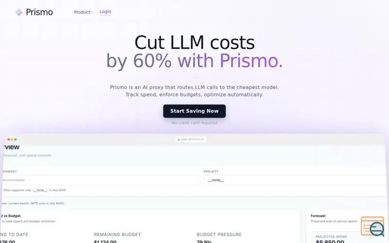 Screenshot of Prismo