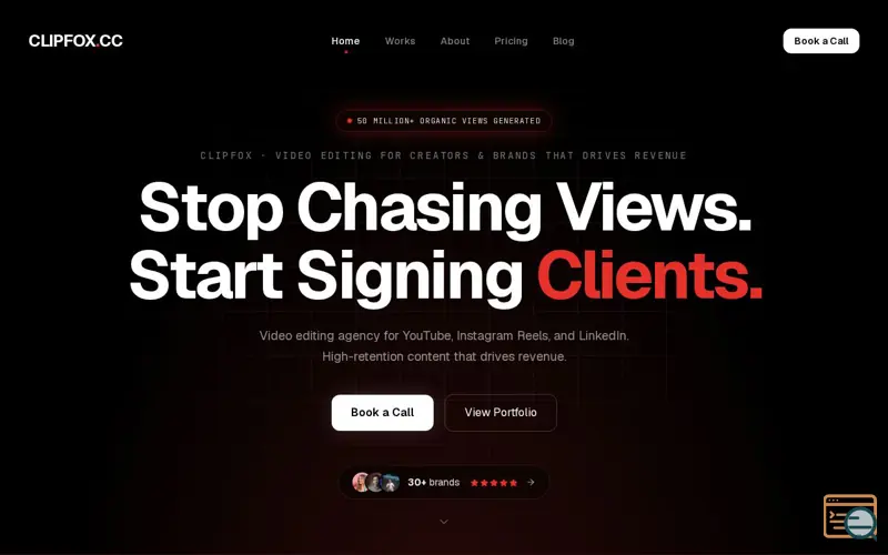 Screenshot of Clipfox