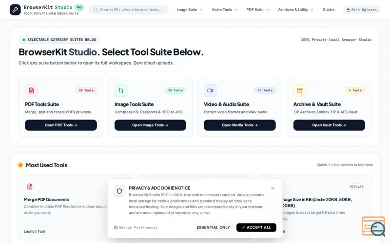 Screenshot of BrowserKit
