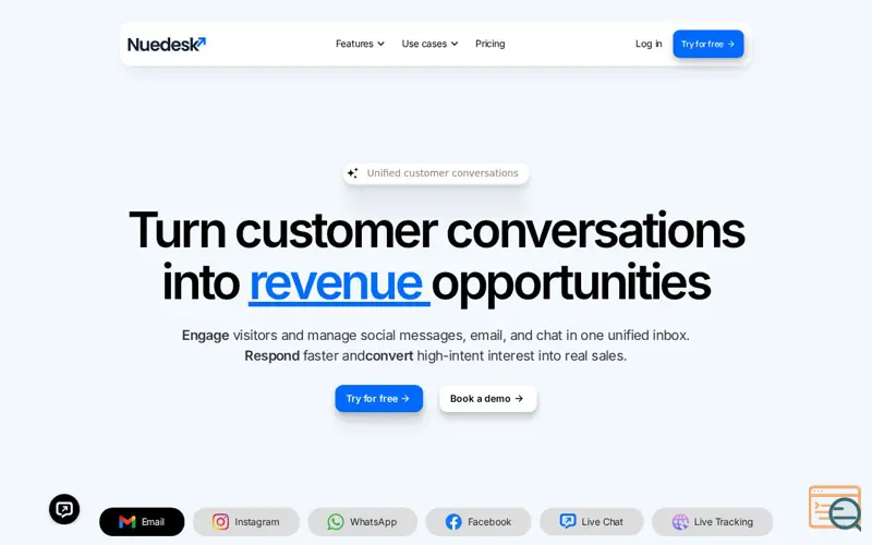 Screenshot of Nuedesk