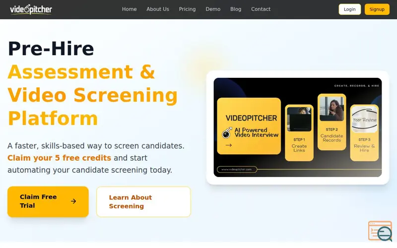 Screenshot of VideoPitcher 