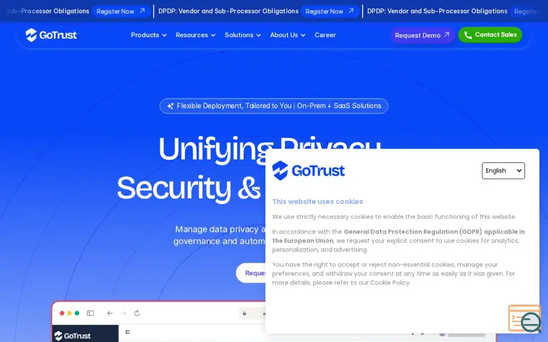 Screenshot of GoTrust
