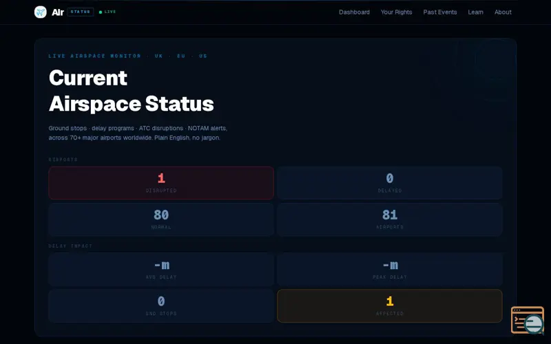 Screenshot of AirStatus