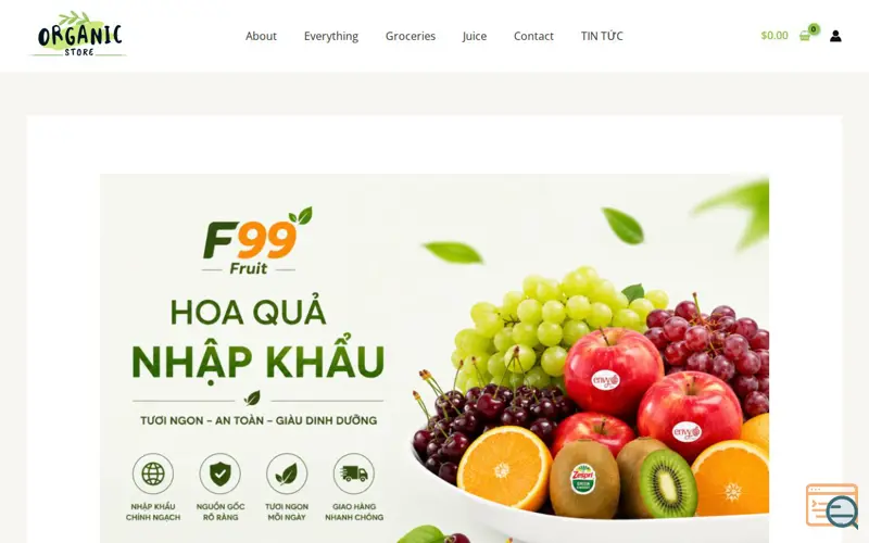 Screenshot of Hoa quả nhập khẩu