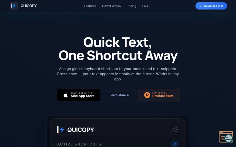 Screenshot of QUICOPY