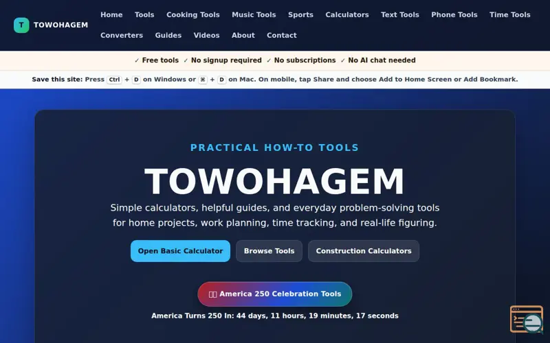 Screenshot of TOWOHAGEM