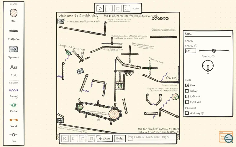 Screenshot of Scribblerig