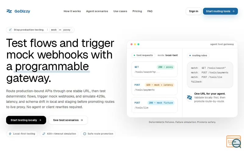 Screenshot of GoDizzy