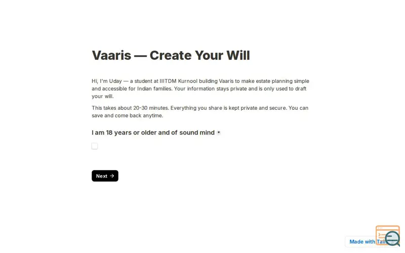 Screenshot of Vaaris