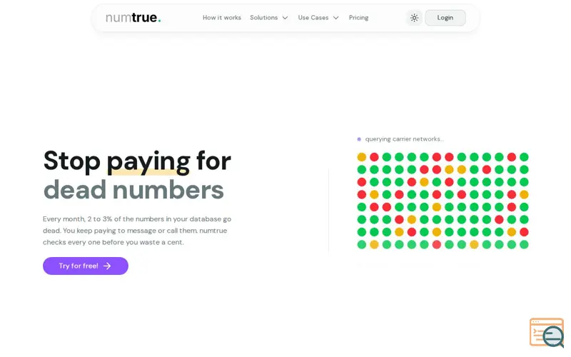 Screenshot of Numtrue