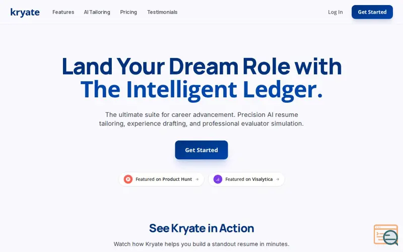 Screenshot of Kryate