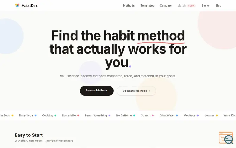 Screenshot of HabitDex