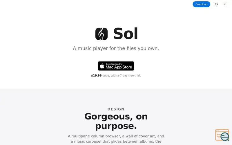 Screenshot of Sol