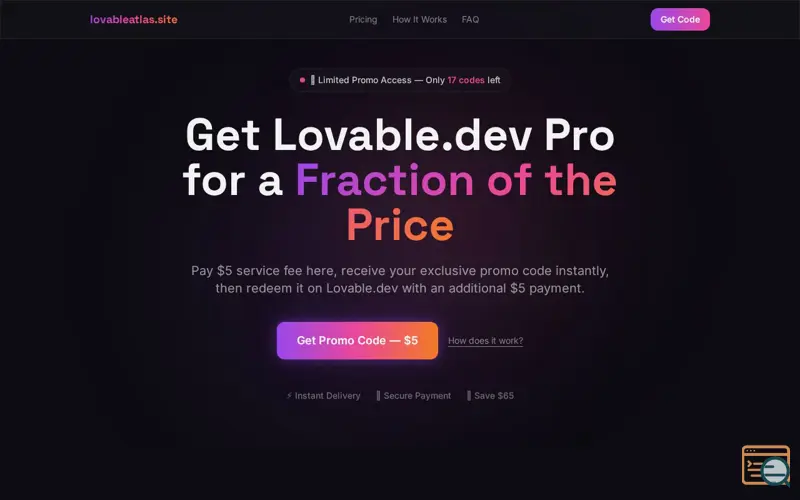 Screenshot of LovableAtlas