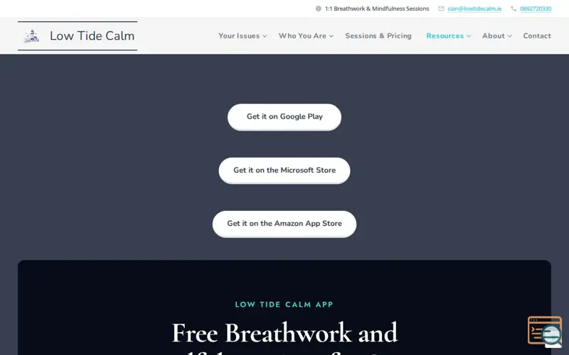 Screenshot of Low Tide Calm