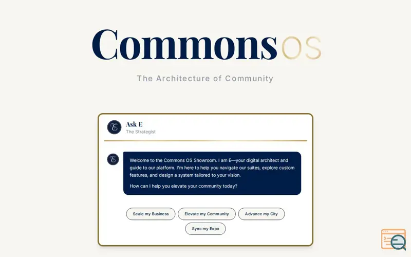 Screenshot of Commons OS:The Architecture of Community
