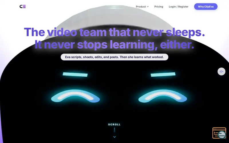 Screenshot of ClipEva