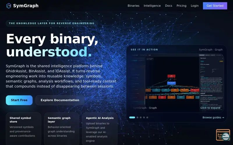Screenshot of SymGraph
