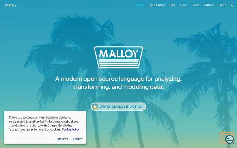 Screenshot of Malloydata