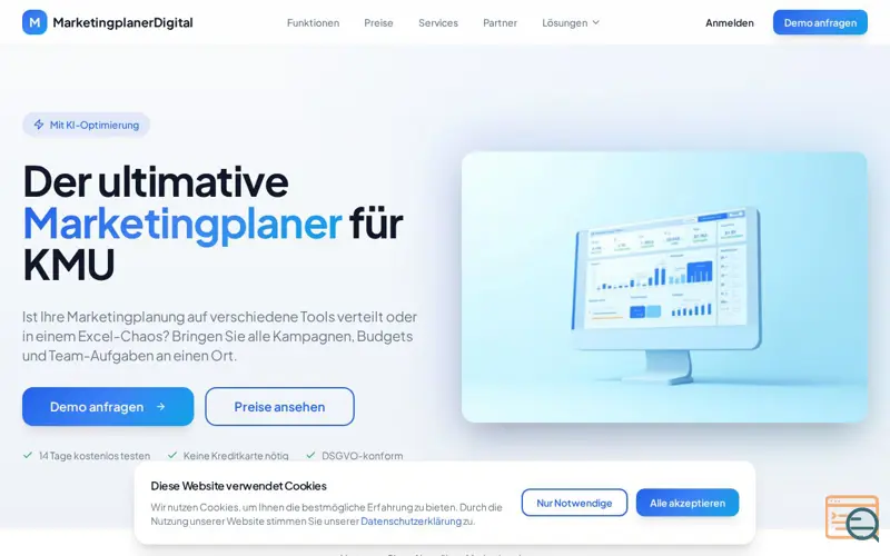Screenshot of MarketingplanerDigital