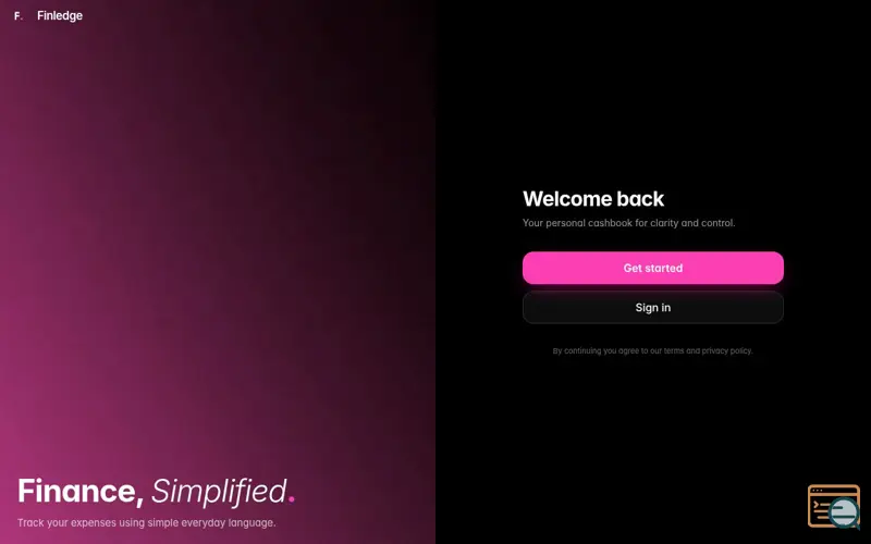 Screenshot of Finledge