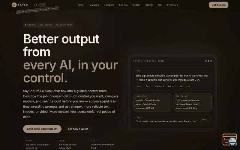 Screenshot of SaySo - OS
