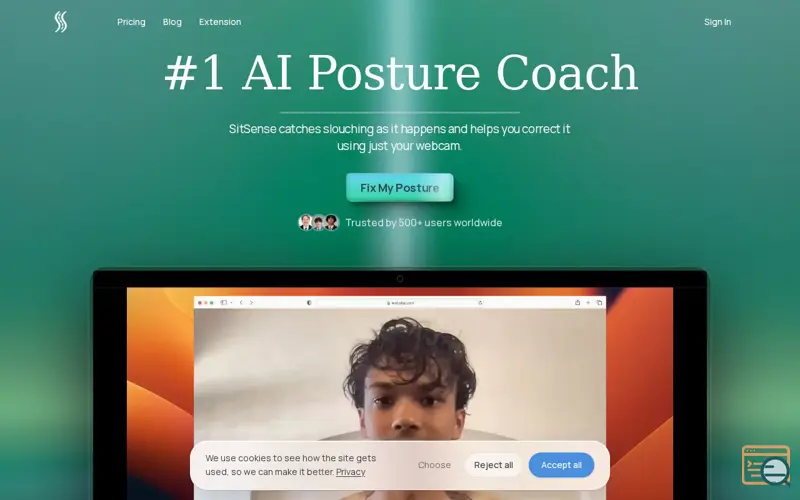 Screenshot of SitSense