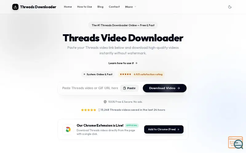 Screenshot of Threads Downloader