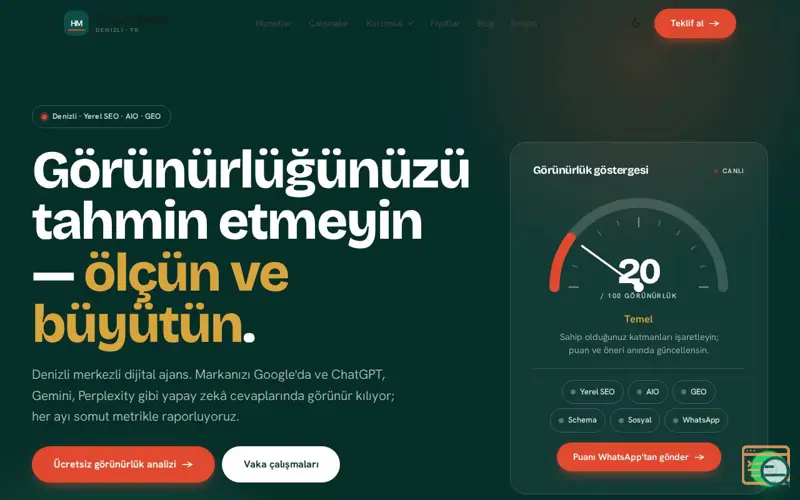 Screenshot of Hazer Medya