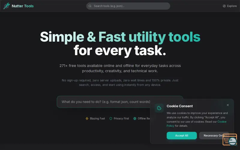 Screenshot of Nutter Tools