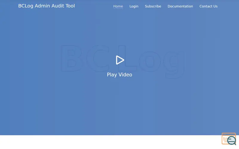 Screenshot of BCLog Jooma Audit Plugin, a launch using Joomla