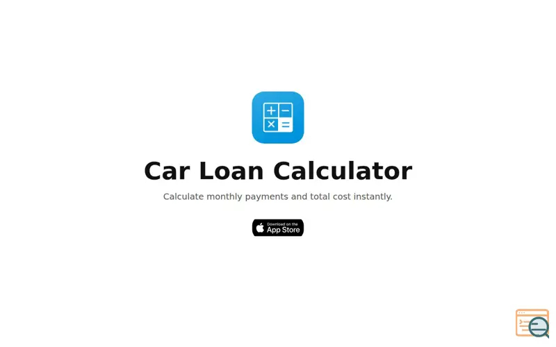 Screenshot of Car Loan Calculator