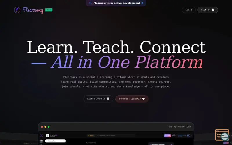 Screenshot of Flearnaxy