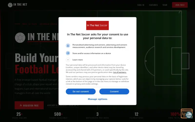 Screenshot of ITN Soccer
