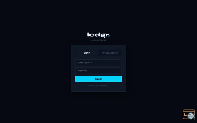 Screenshot of Ledgr