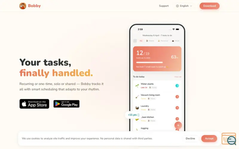 Screenshot of Bobby