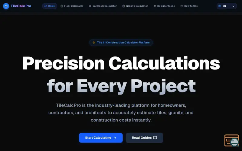 Screenshot of TileCalc Pro