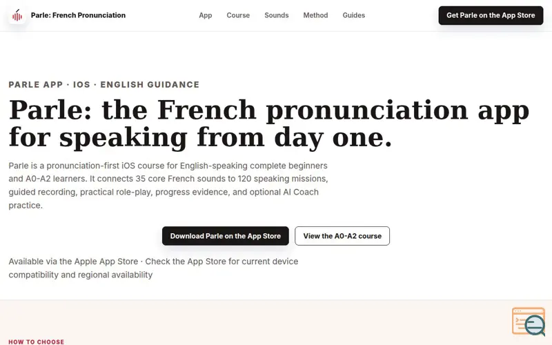 Screenshot of Parle: French Pronunciation