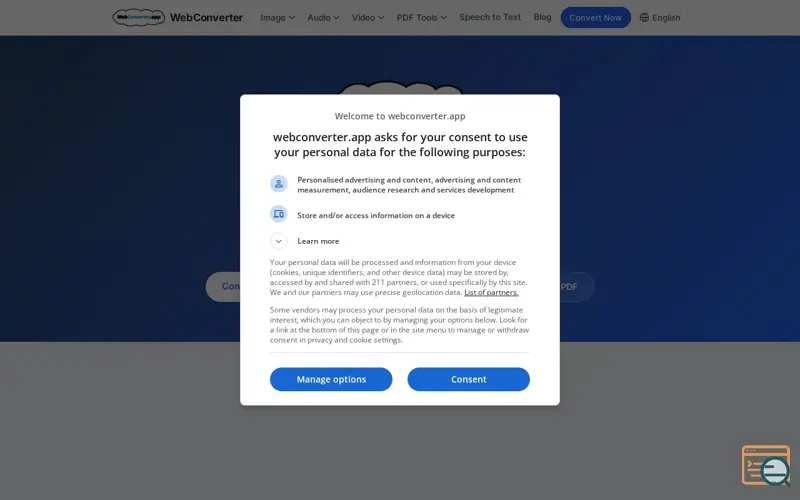 Screenshot of WebConverter.app