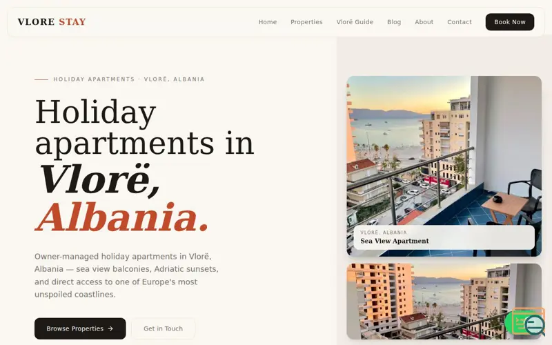 Screenshot of VloreStay 