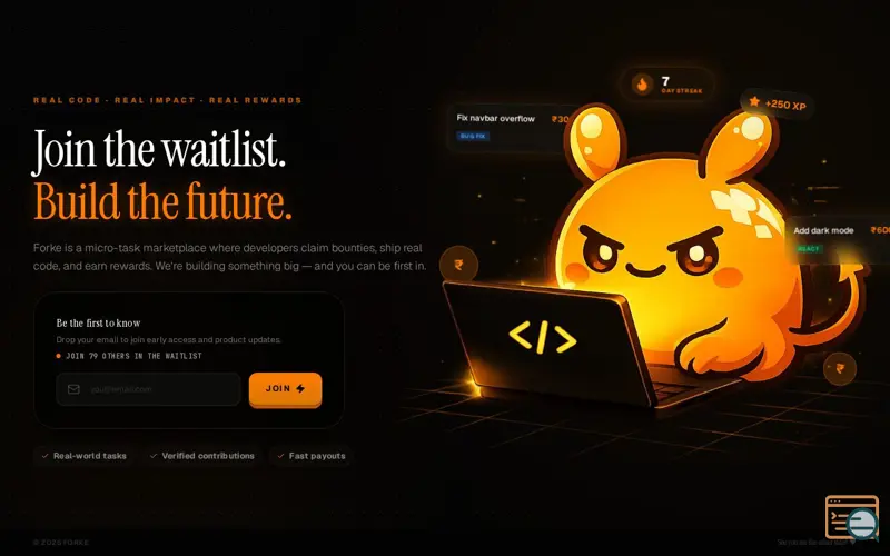 Screenshot of Forke