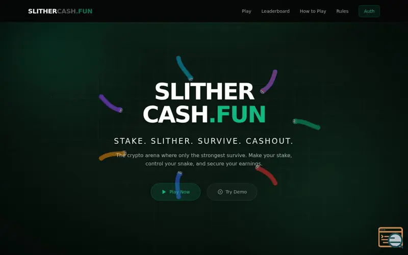 Screenshot of SlitherCash.fun