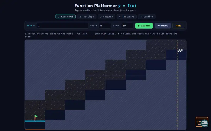 Screenshot of Function-platformer