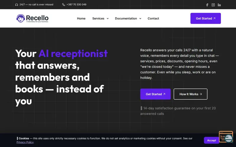 Screenshot of Recello