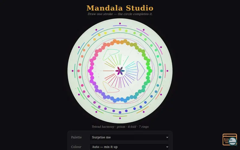 Screenshot of Art, a launch using Radio Paradise