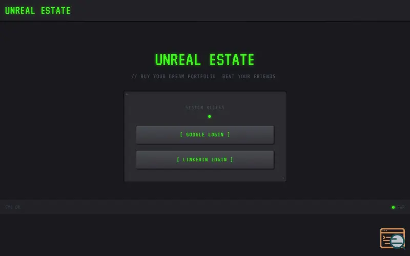 Screenshot of Unreal Estate
