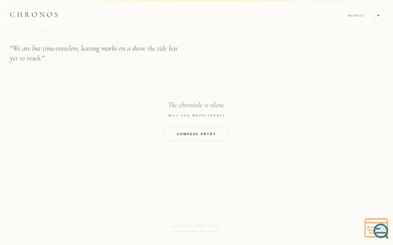 Screenshot of Chronos