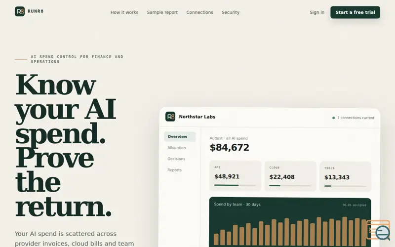 Screenshot of RUNR8