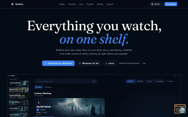 Screenshot of Shelfire